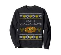 Funny Jewish Holidays Christmas Hanukkah, Happy Challah Days Sweatshirt