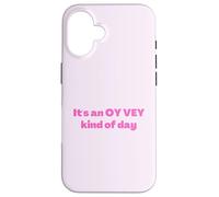 Funny Jewish It's an Oy Vey Kind of Day, Yiddish Humor Case for iPhone 16