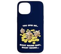 Funny Jewish Tshirt Dreidel Spin Me Round Cute Hanukkah Case for iPhone 15