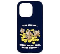 Funny Jewish Tshirt Dreidel Spin Me Round Cute Hanukkah Case for iPhone 15 Pro