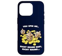 Funny Jewish Tshirt Dreidel Spin Me Round Cute Hanukkah Case for iPhone 16 Pro