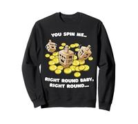 Funny Jewish Tshirt Dreidel Spin Me Round Cute Hanukkah Sweatshirt
