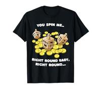 Funny Jewish Tshirt Dreidel Spin Me Round Cute Hanukkah T-Shirt