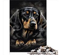 Funny Jigsaw Puzzles Dachshund Dog 1000 Piece Jigsaws for Adults Family Puzzles for Kids and the jigsaw puzzle 1000pcs（26x38cm）