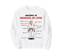Funny Jiu Jitsu Anatomy BJJ Cool Martial Arts Training Sweatshirt