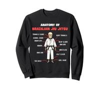 Funny Jiu Jitsu Anatomy BJJ Cool Martial Arts Training Sweatshirt