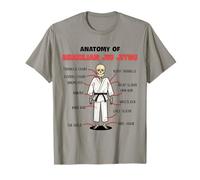 Funny Jiu Jitsu Anatomy BJJ Cool Martial Arts Training T-Shirt