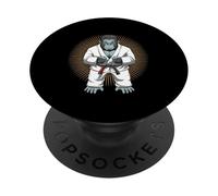 Funny Jiu Jitsu Gorilla - Grappling BJJ PopSockets Adhesive PopGrip