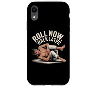 Funny Jiu Jitsu Quotes Funny BJJ Memes Roll Now Walk Later Case for iPhone XR