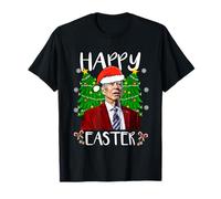 Funny Joe Biden Happy Easter Christmas Confused Ugly Santa T-Shirt