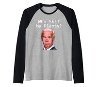 Funny Joe Biden Idiot Republican Who Shi.t My Pants Politics Raglan Baseball Tee