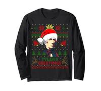 Funny John President Tyler Christmas Parody Holiday Long Sleeve T-Shirt