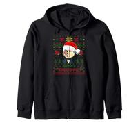 Funny John Quincy President Adams Christmas Parody Holiday Zip Hoodie