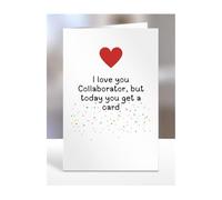 Funny, Joke Card Gifts for Collaborator, I love you everyday but today you get a, valentines, anniversary cards, him her, from, presents for Christmas, A5-303a_64