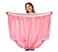 Funny Joke Gift Underwear For Women And Men Big Momma Undies Oversized Funny Gift Novelty Underwea Women Panties Cotton Briefs (Pink, One Size)