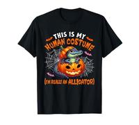 Funny Joke Human Costume I'm Really An Alligator Halloween T-Shirt