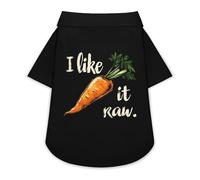 Funny Joke I Like It Raw Carrot Cute Pet T-Shirts Dog Shirt Clothes Funny Beach Pullover Cat Sweatshirt For Small Pets S