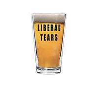 Funny Joke Liberal Tears Beer Glass Drinking Cup Pint 16oz Pub Gift Idea for Conservative or Republican