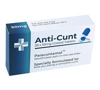 Funny Joke Pill Box Prank Gag Gifts for Men Funny Valentines Gifts for Him Secret Santa Novelty Stocking Filler Birthday Gifts for Women Rude Silly Presents for Boyfriend Dad (Anti-C*nt)