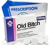 Funny Joke Pill Box with Peppermint Strong Mints, Gag Gift for Xmas, Secret Santa, Stocking Filler, Prank Gifts for Old People. OAP Over The Hill Birthday Gifts, Funny Gifts, 40th, 50th, 60th,70th