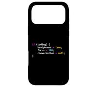 Funny Joke Programming If Coding Headphones Focus T-Shirt Case for iPhone 17 Pro Max
