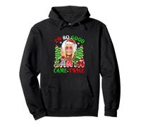 Funny Joke Santa Came Xmas Colorful Leopard Santa Woman Pullover Hoodie