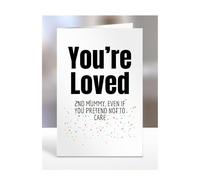 Funny, Joke, Silly, Valentines Day Card For 2nd Mummy, For From, Him, Her, Couples, Gifts, You're loved, Presents for Christmas, A5-301a_4