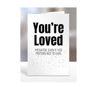Funny, Joke, Silly, Valentines Day Card For Mediator, From, Him, Her, Couples, Gifts, You're loved, Presents for Christmas, A5-301c_5