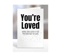 Funny, Joke, Silly, Valentines Day Card For Work Son, From, Him, Her, Couples, Gifts, You're loved, Presents for Christmas, A5-301d_9