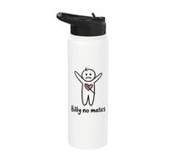 Funny Jokes Billy No Mates Joke Sarcastic Humor Stainless Steel Insulated Water Bottle