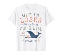 Funny Jonah 1 17 Bible Verse Whale Christian Value Graphic T-Shirt