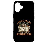 Funny Journaling Is My Retirement Plan Journal Writer Lover Case for iPhone 16
