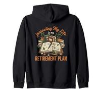 Funny Journaling Is My Retirement Plan Journal Writer Lover Zip Hoodie