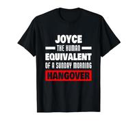 Funny Joyce Saying Human Hangover Joyce Name Value Graphic T-Shirt, Men, Black, S