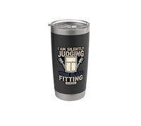 Funny Judging Your Glass Fitting Glazier Worker Stainless Steel Insulated Tumbler