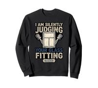 Funny Judging Your Glass Fitting Glazier Worker Sweatshirt