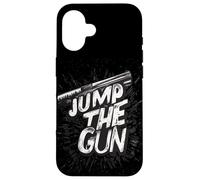Funny Jump the Gun Costume Case for iPhone 16