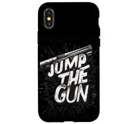 Funny Jump the Gun Costume Case for iPhone X/XS