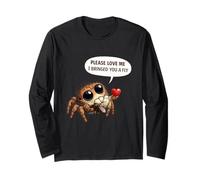 Funny Jumping Spider May I Have Another Fly Please Long Sleeve T-Shirt