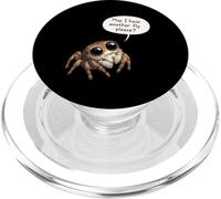 Funny Jumping Spider May I Have Another Fly Please PopSockets PopGrip for MagSafe