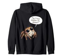 Funny Jumping Spider May I Have Another Fly Please Zip Hoodie