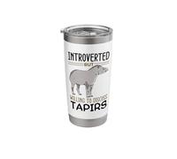 Funny Jungle Animal Design for a Tapir Lover Stainless Steel Insulated Tumbler