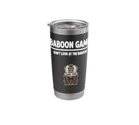Funny Jungle Primate Baboon Game Don’t Look at the Baboon Stainless Steel Insulated Tumbler