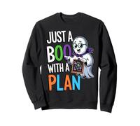 Funny Just A Boo With A Plan Cute Halloween Sweatshirt