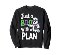 Funny Just A Boo With A Plan Cute Halloween Sweatshirt