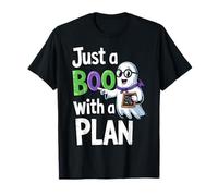 Funny Just A Boo With A Plan Cute Halloween T-Shirt