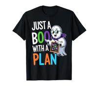 Funny Just A Boo With A Plan Cute Halloween T-Shirt