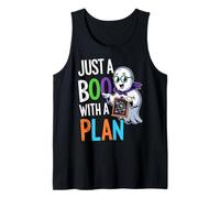 Funny Just A Boo With A Plan Cute Halloween Tank Top