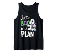 Funny Just A Boo With A Plan Cute Halloween Tank Top