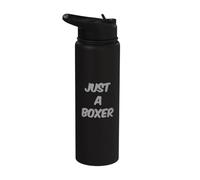 Funny Just A Boxer Funny Text Messages Funny Boxing Quotes Stainless Steel Insulated Water Bottle